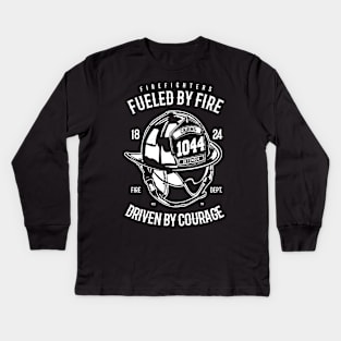 Fulled By Fire Driven By Courage Kids Long Sleeve T-Shirt